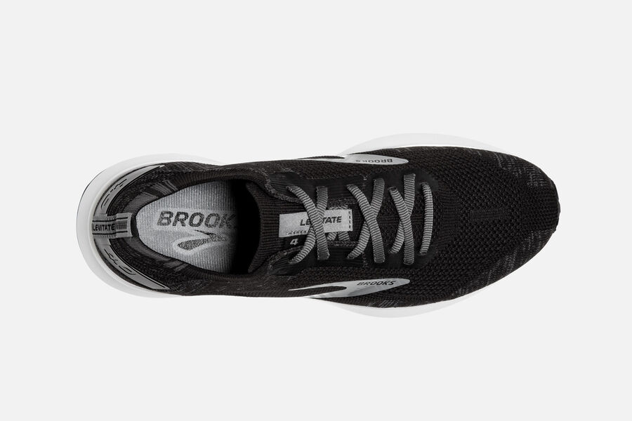 Brooks Levitate 4 Road Loopschoenen Dames - Zwart/Wit - 548327BHC